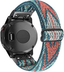 Elastiske bånd For Fenix 5/fenix 5 Plus/fenix 6 Pro Band, 22mm Myk Stretch Pustende Armbånd Erstatningsstropp Menn Kvinner For Garmin Fenix 5/foreru