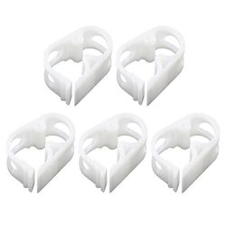 5 kpl muovisia letkukiinnikkeitä, letkukiinnike infuusiopulloille, laboratorioventtiilit, virtauksen säätö Valkoinen 3.5x2.5cm