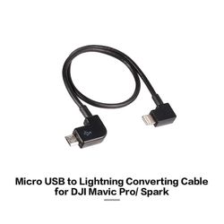 Micro USB - Lightning -kaukosdin Tabletti Puhelimen tiedonmuunnin Siirtokaapeli Android iOS DJI Spark Mavic Prolle