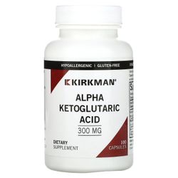 Kirkman Labs, Alpha Ketoglutarsyre, 300 mg, 100 kapsler