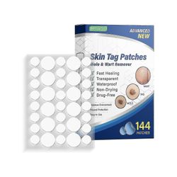 Skin Tag Patch Wart Remover Nevus Mole Rengöring Vård Borttagning Majs Plaste Behandlingar Acne Warts Osynliga klistermärken 144st