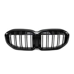 Nytt utseende Bilgaller Grill Främre njure Glansig 2-linjers dubbel lamell för BMW 1-serie F40 2019 2020- 2022 Hatchback Biltillbehör Typ 1