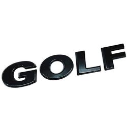 3d Abs Golf Logo Black Silver Chrome klistremerke Bil Styling Auto bakre bagasjerommet bokstaver Merking Dekal eller Body Side Fender Badge Emblem