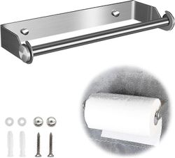 Keittiöpaperipidike seinäasennus ruostumattomasta teräksestä valmistettu keittiörullan pidike ilman porausta paperirullapidike rullapidike seinärul...