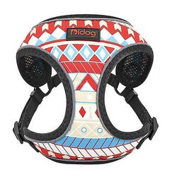 Tekstur Print Nylon Reflekterende Pet Sele vest L