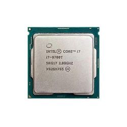 Core i7-9700T -suoritin - kanta LGA 1151 8 ydintä, 8 säiettä, 2,0 GHz, 12 Mt L3-välimuisti 35 W.