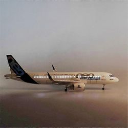 47CM 1/80 lentokone 320NEO A320 NEO Air Airlines malli leluvalo ja pyörän laskuteline painevalettu hartsitaso malli valolla