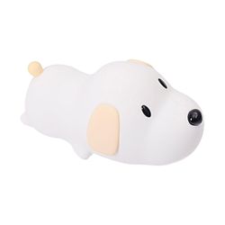 Led Kids Night Light Cartoon Dog Mjuk Silikon Sänglampa Usb uppladdningsbar