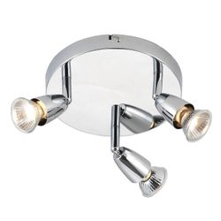 Endon Collection Lighting Amalfi 3 lysjusterbar Spotlight Chrome, GU10