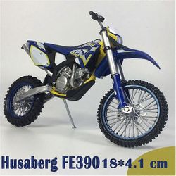 1:12 Husaberg FE390 CMountain Sport Utility Moottoripyörä Diecast Simulation Display Malli Lasten Joululahja Lelu Moottoripyörät