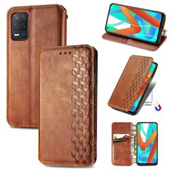 Gangxun Sag for Realme V13 Flip Cover Tegnebog Flip Cover Tegnebog Magnetisk Beskyttende Handytasche sag Etui - Marron