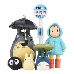 6kpl naapurini Totoro-hahmo Hayao Miyazaki Anime -linja-autoaseman hahmon lahjat