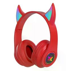 Pelikuulokkeet Vakaa lähetys Värikäs gradienttivalo 400 Ma noin 28 tuntia Tws Earbuds Devil Luminous Kuulokkeet 4-väriset Punainen