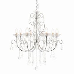 Endon Lighting Endon Tabitha - 8 Light Badeværelse Vedhæng Crystal Glass Detail, Chrome Plate IP44, G9