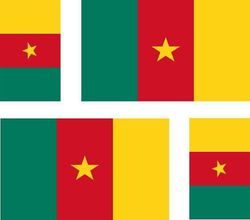 Sarl Acacha 4 X tarra tarra tarra auto moottori pyörä Valise PC kannettava lippu Kamerun Camero