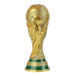 World Cup Fotball Fotball Fotball Qatar 2022 Gold Trophy Sport Memorabilia Kopi Fotball Fan Gave 27cm