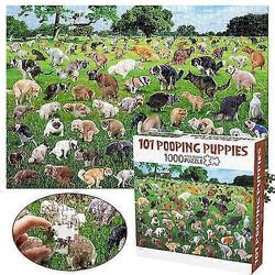 1000 palapeliä, 101 kakkapentujen palapeliä, koirien kakkapalapeli, hauska loma joulu