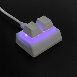 2 Makro-ohjelmointinäppäimistö Rgb Mini Näppäimistö Pelaaminen Piirtäminen Punainen kytkin Mukautettu näppäimistö Osu Gaming