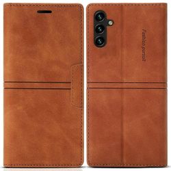 Samsung Galaxy A26 5G lompakkokotelo magneettinen sulkeutuva nahkainen puhelimen kansi - ruskea Monivärinen Brown