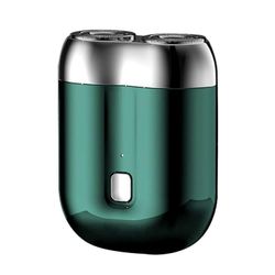 Mini-Shave USB kannettava sähkökäyttöinen parranajokone miehille - täydellinen matkoille Vihreä
