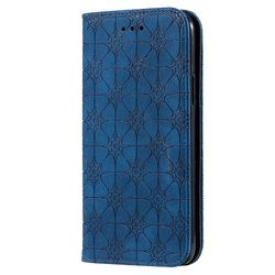 Gangxun Kompatibel med iphone 11 Pro Max etui læder magnetisk flip folio cover tegnebog blå