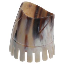 Luonnollinen sarvikampa tytöille ja naisille edistää verenkiertoa antistaattinen 1 pakkaus Beige 6.50X5.00X4.50CM