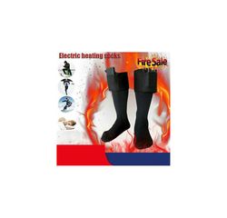 Batteridrevne oppvarmede sokker menn kvinner lang tube oppvarmet elektrisk oppvarmede sokker svart varm og komfortabel