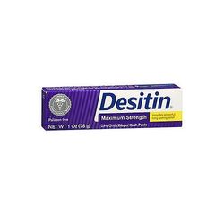 Desitin Desitiinin suurin lujuus Sinkkioksidivaippa ihottuma tahna, 1 oz (1 kpl pakkaus)