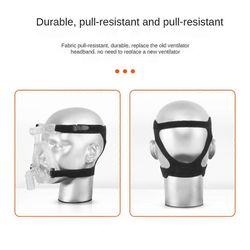 9PCS Universal CPAP Mask -pääremmien hihna CPAP-maskisarjaan Musta