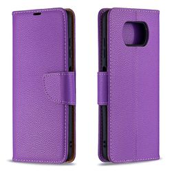 Gangxun Flip taske til Xiaomi Poco X3 Nfc Violet