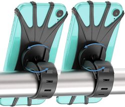 Mikasa 2 stykker anti-shake silikone cykel telefonholder