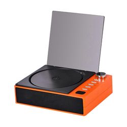 Kannettava CD-soitin Bluetooth digitaalinen optinen lähtö audiofiilinen audiosoitin sisäänrakennettu 2000mAh suuren kapasiteetin akku B Oranssi