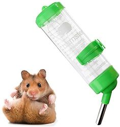 Linkrunning Flaske drikker flaske plast vand dispenser til kanin hamster Små dyr grøn