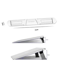 Sammenleggbar stativholder for bærbare datamaskiner for Macbook Pro Air Cooling Stand Selvklebende Universal Invisible Notebook stabil holderbraket...