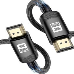 4k Hdmi-kabel 15 fod, Hdmi 2.0-kabel Højhastigheds 18 gbps forgyldt nylonflettet Hdmi-kabel