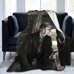 Kerota Benedict Cumberbatch flanellifleece heittohuopa Queen koko kauden Super pehmeä kodikas huopa sänkyyn tai sohvalle 50x40in 125x100cm
