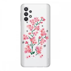 Crazy Kase Cover Til Samsung Galaxy A32 5g Soft Silicone 1 Mm, Blomster fra Sakura
