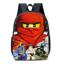 Ninjago Reppu Opiskelijat Sarjakuva Koululaukku Kirjalaukku Reppu Unisex Lasten lahja C