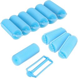 Xqday 36 stykker Skum Svamp Hår Ruller Fleksibel Hair Styling Curlers Sponge Curlers For Hair Styling 2 Cm Diameter. Blå