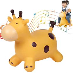 ratsastaa leluilla, Kirahvi Pomppiva Hevonen hyppää puhallettavia eläimiä ulkona sisätiloissa pää Bouncer Hopping lelulahjat pojille ja tytöille 18 kk
