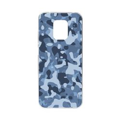 Crazy Kase Skrog til Xiaomi Redmi Note 9 Pro Soft Blue Militær Camouflage