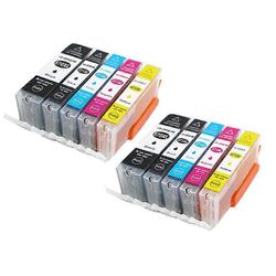 Redkid PGI-570XL-mustekasetti Canon 570XL: lle, CLI-571XL, yhteensopiva seuraavien laitteiden kanssa: Pixma MG5700, MG5750, MG5751, MG5752, MG5753,...