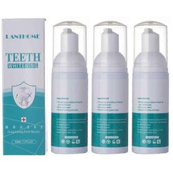 3kpl hampaiden valkaisuvaahto hammastahna tahranpoisto hampaat syväpuhdistusvaahto