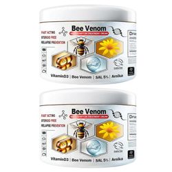 Mehiläismyrkky Monioireinen ihonhoitovoide Kannettava kutinaa ehkäisevä hoito kaikille ihotyypeille 2pcs