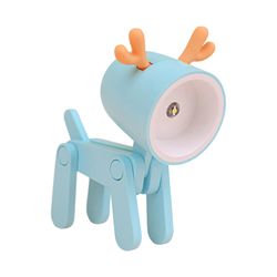 søt hjort formet nattlys kid gave mini telefon holder bærbar LED bordlampe Blå Deer