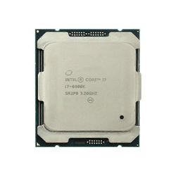 Core i7-6900K prosessori - kanta LGA 2011-3 8 ydintä 16 säiettä 3,2 GHz 20 Mt L3-välimuisti 140 W.