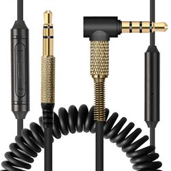 Korvaava äänijohto Marshall Major II -näytön MID-kuulokkeiden kaapelille Musta