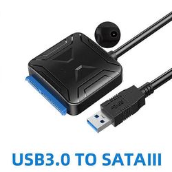USB 3.0 - Sata 3.5 2.5 -kiintolevysovitin 2.5 tuuman 3.5 tuuman HDD SSD -kiintolevylle USB3.0
