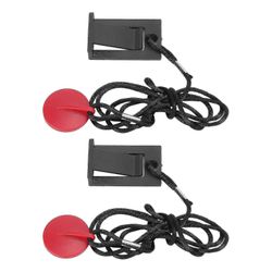 2 kpl yleismagneettinen turva-avain juoksukoneen turva-avain kompakti helppo käyttö juoksumatoille JU