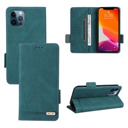 Gangxun Etui til iphone 12 /12 Pro læderetui folio flip med kreditkort slots Etui Coque Grøn